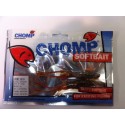 CHOMP SQUID SOFTBAIT, GREEN/RED, 5" (130mm), 11 GRAMS, 2P/BAG TRIAL PACK